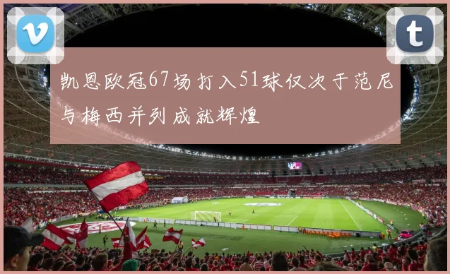 凯恩欧冠67场打入51球仅次于范尼与梅西并列成就辉煌
